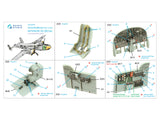 1/32 Quinta Studio B-25J Gun Nose Mitchell 3D-Printed Interior (for HKM kit) 32204