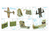 1/32 Quinta Studio P-39Q/N Airacobra 3D-Printed Interior (for Kitty Hawk) 32216