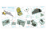 1/32 Quinta Studio Boeing B-17G Pilot's cockpit. 3D-Printed Interior (for HKM kit) 32218