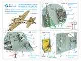 1/32 Quinta Studio Boeing B-17E/F Radio operator's compartment 3D-Printed Interior (for HKM kit) 32234