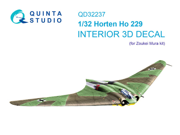 1/32 Quinta Studio Horten Ho 229 3D-Printed Interior (for Zoukei-mura ) 32237