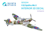 1/32 Quinta Studio Spitfire Mk.V 3D-Printed Interior (for Kotare kit) 32244