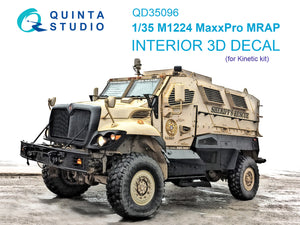 1/35 Quinta Studio M1224 MaxxPro MRAP 3D-Printed Interior (for Kinetic kit) 35096