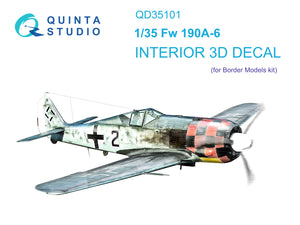 1/35 Quinta Studio FW 190A-6 3D-Printed Interior (for Border Model) 35101