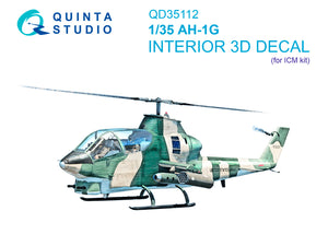 1/35 Quinta Studio AH-1G Cobra 3D-Printed Interior (for ICM kit) 35112