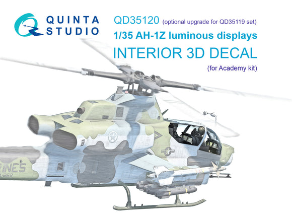 1/35 Quinta Studio AH-1Z luminous displays for QD+35119/QDS-35119 sets (Academy) QD 35120