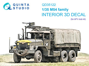 1/35 Quinta Studio M54 Family 3D-Printed Interior (AFV club) 35122