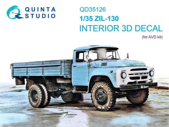 1/35 Quinta Studio ZIL-130 3D-Printed Interior (AVD) 35126