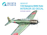 1/35 Quinta Studio Nakajima B5N2 Kate 3D-Printed Interior (for Border Model) 35127