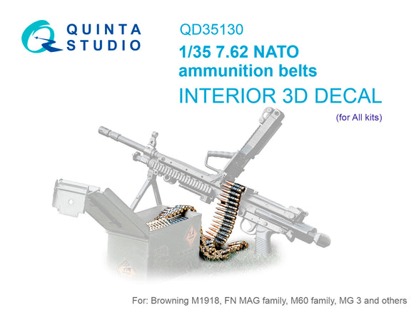 1/35 Quinta Studio NATO 7.62 ammunition belts (All kits) 35130