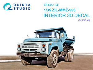 1/35 Quinta Studio ZIL-MMZ-555 3D-Printed Interior (AVD) 35134
