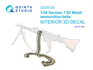 1/35 Quinta Studio German 7.92 Metal ammunition belts WW2 (All kits) 35135