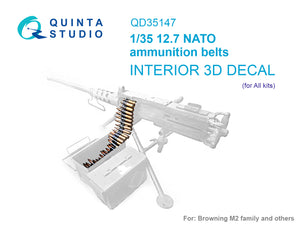 1/35 Quinta Studio NATO 12.7 ammunition belts (All kits) 35147