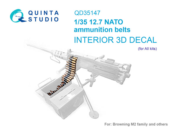 1/35 Quinta Studio NATO 12.7 ammunition belts (All kits) 35147