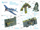 1/48 Quinta Studio F6F-3 Hellcat 3D-Printed Interior (for Eduard) 48330