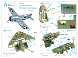 1/48 Quinta Studio F4F-4 Wildcat 3D-Printed Interior (for Tamiya) 48334