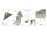 1/48 Quinta Studio PZL P.11c 3D-Printed Interior (for Zvezda kit) 48335