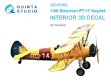 1/48 Quinta Studio Stearman Pt-17 Kaydet 3D-Printed Interior (for Revell kit) 48360