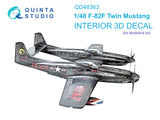 1/48 Quinta Studio F-82F Twin Mustang 3D-Printed Interior (for Modelsvit kit) 48363