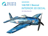 1/48 Quinta Studio F8F-1 Bearcat 3D-Printed Interior (for Hobby Boss) 48365