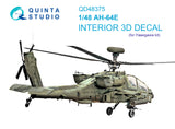 1/48 Quinta Studio AH-64E 3D-Printed Interior (Hasegawa) 48375