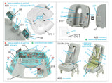 1/48 Quinta Studio Mi-8 MT 3D-Printed Interior (for Trumpeter kit) 48382