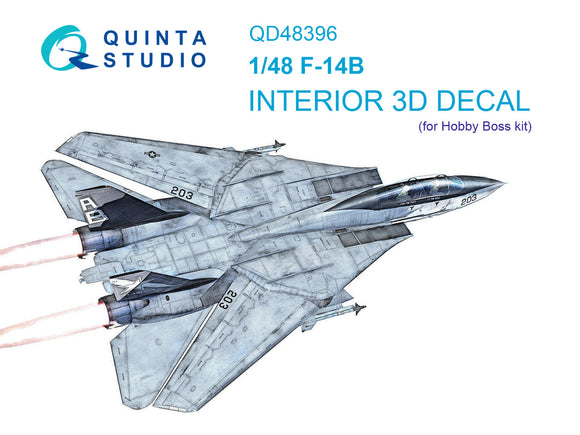 1/48 Quinta Studio F-14B 3D-Printed Interior (for Hobby Boss kit) 48396