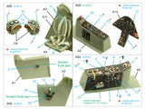 1/48 Quinta Studio F8F-2 Bearcat 3D-Printed Interior (for Academy) 48399