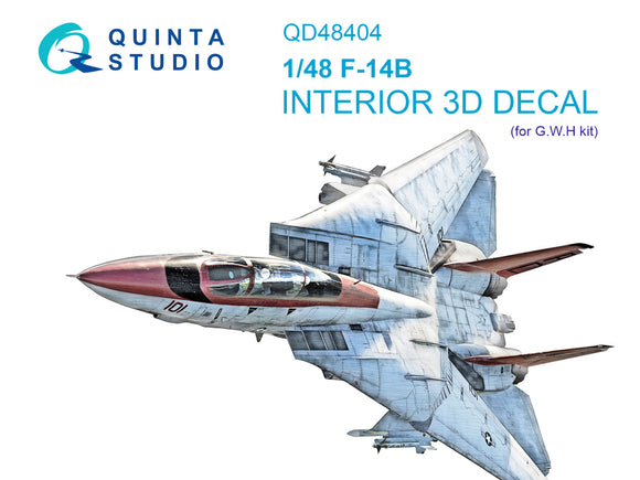 1/48 Quinta Studio F-14B 3D-Printed Interior (for GWH kit) 48404