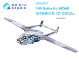1/48 Quinta Studio Go 242A-B 3D-Printed Interior (for ICM kit) 48407