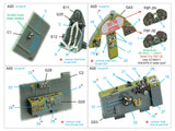 1/48 Quinta Studio F6F-3E/N Hellcat 3D-Printed Interior (for Eduard) 48413