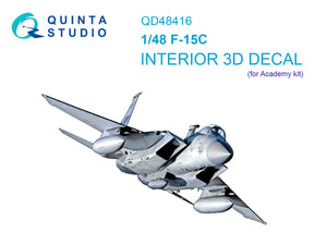 1/48 Quinta Studio F-15c 3D-Printed Interior (for Academy kit) 48416