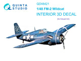 1/48 Quinta Studio FM2 Wildcat 3D-Printed Interior (for Eduard) 48421