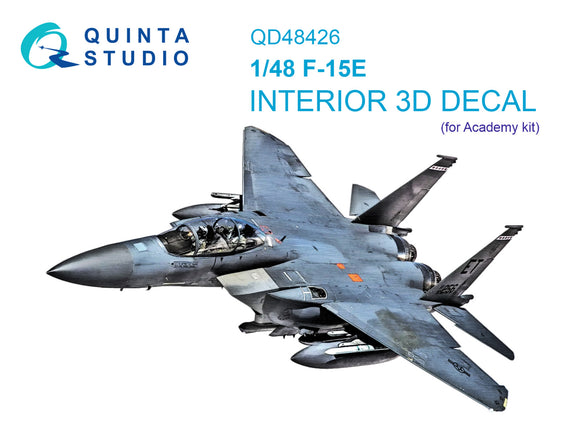 1/48 Quinta Studio F-15E 3D-Printed Interior (for Academy kit) 48426