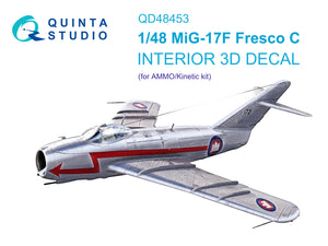 1/48 Quinta Studio MiG-17F full set 3D-Printed Interior (AMMO/Kinetic) 48453