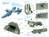 1/48 Quinta Studio F4U-2 Corsair 3D-Printed Interior (for Magic Factory) 48460