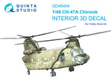 1/48 Quinta Studio CH-47A 3D-Printed Full Interior (HobbyBoss) 48464