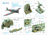 1/48 Quinta A6M2 Zero (Mitsubishi Prod.) 3D-Printed Interior (for Academy kit) 48468