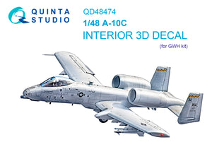 1/48 Quinta Studio A-10C 3D-Printed Full Interior Kit (for GWH) 48474