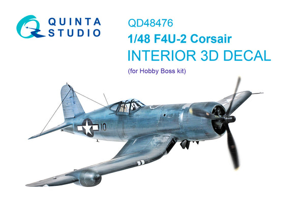 1/48 Quinta Studio F4U-2 Corsair 3D-Printed Interior (for Hobby Boss) 48476