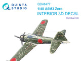 1/48 Quinta A6M3 Zero 3D-Printed Interior (for Eduard kit) 48477