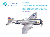 1/48 Quinta Studio P-47D-30 Bubbletop 3D-Printed Interior (for Miniart) 48510