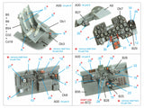 1/48 Quinta Studio P-47D-30 Bubbletop 3D-Printed Interior (for Miniart) 48510