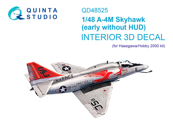 1/48 Quinta Studio A-4M Early 3D-Printed Interior (for Hasegawa/Hobby2000) 48525