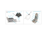 1/48 Quinta Studio A-4M Early 3D-Printed Interior (for Hasegawa/Hobby2000) 48525