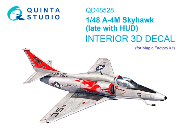 1/48 Quinta Studio A-4M late 3D-Printed Interior (for Magic Factory) 48528