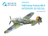 1/48 Quinta Studio Fairey Fulmar Mk.II 3D-Printed Full Interior (Trumpeter) 48534
