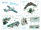 1/48 Quinta Studio F4F-4 Wildcat 3D-Printed Interior (for Academy) 48538