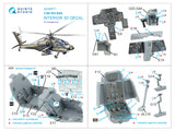 1/48 Quinta Studio AH-64A 3D-Printed Interior (Hasegawa) 48571