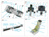 1/72 Quinta Studio F/A-18F Late, E/A-18G 3D-Printed Interior (for Academy kit) 72075